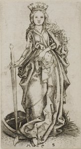 Den lille Saint Catherine av Martin Schongauer