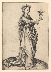 Den tredje vise jomfru, ca. 1435-1491. av Martin Schongauer