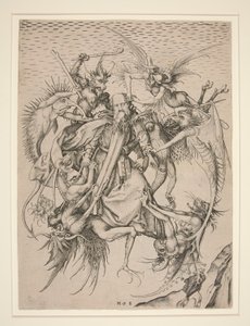 St. Anthonys trengsler av Martin Schongauer