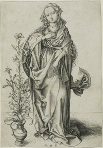 Bebudelsens jomfru av Martin Schongauer