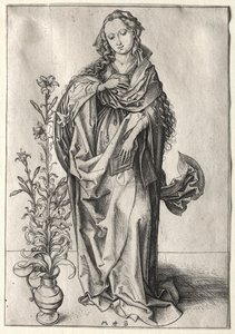 Bebudelsens jomfru av Martin Schongauer