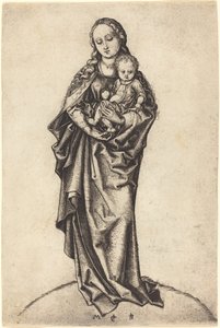 Jomfru og barn med eplet av Martin Schongauer