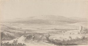 Panorama av Donau nær Grinzing av Martin von Molitor