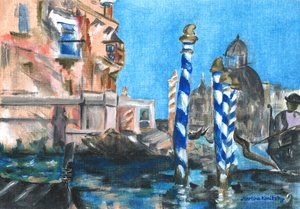 Canal Grande (hyllest til Edouard Manet) av Martina Konitzky