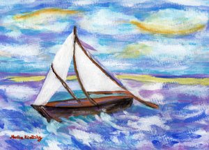 Fiskebåten (hyllest til Vincent van Gogh) av Martina Konitzky