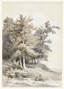Skogkant med figurer av Martinus Antonius Kuytenbrouwer jr.