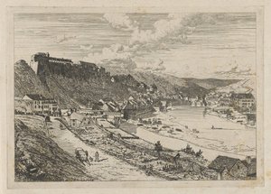 Utsikt over Bouillon av Martinus Antonius Kuytenbrouwer jr.