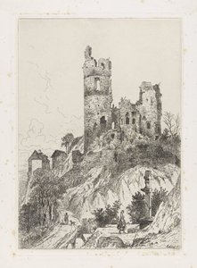 Tårnet på Falkenstein slott av Martinus Antonius Kuytenbrouwer jr.