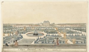 Utsikt over Huis De Voorst av Martinus Berkenboom