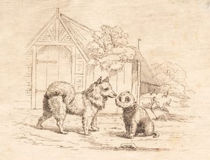 Illustrasjon til "Halv hundre fabler for barn" av Hey av Martinus Rørbye