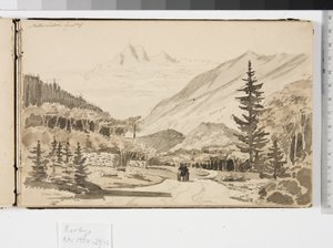 Alpint landskap av Martinus Rørbye