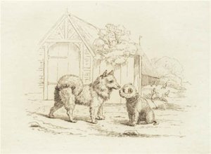 Illustrasjon til "Halv hundre fabler for barn" av Hey av Martinus Rørbye