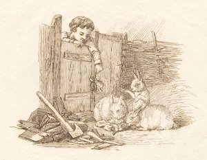 Illustrasjon til "Halv hundre fabler for barn" av Hey av Martinus Rørbye