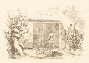 Illustrasjon til "Halv hundre fabler for barn" av Hey av Martinus Rørbye