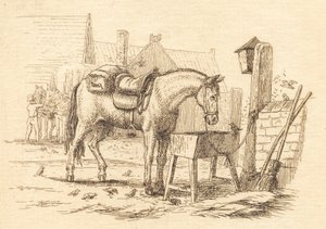 Illustrasjon til "Halv hundre fabler for barn" av Hey av Martinus Rørbye