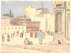Torget foran Bab-i-Hümayan i Konstantinopel av Martinus Rørbye