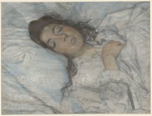 sovende kvinne av Martinus van Andringa (signed by artist)
