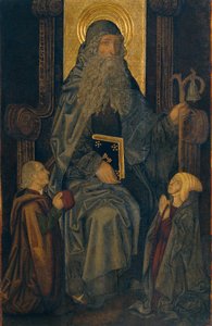 Sankt Antonius abbed og givere av Martín Bernat