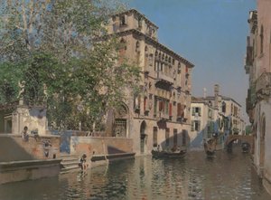 En kanal i Venezia, ca. 1875