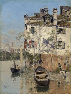 Venezia, Huset ved kanalen, ca. 1900