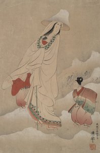 Lady Shizuka og hennes barn av Maruyama Okyo
