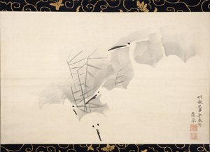 White Herons, 1769.