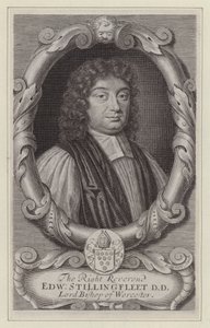 Edward Stillingfleet, biskop av Worcester (gravering) av Mary (after) Beale