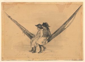 Mary og Eleanor Hague i en hengekøye