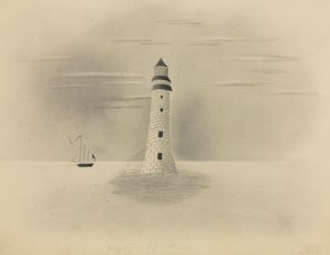 Eddystone fyrtårn, 1840.