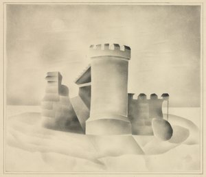 Ruiner ved måneskinn, 1840. av Mary Altha Nims