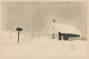 Snøstorm i Vermont.