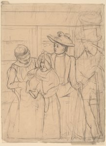 I Omnibus [høyre], ca. 1891 av Mary Cassatt