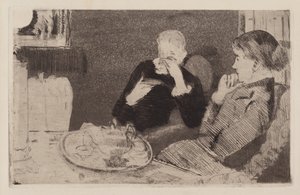Lydia og hennes mor på Tea av Mary Cassatt