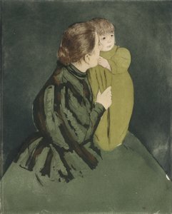 Bondemor med barn av Mary Cassatt