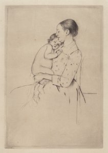 Stille, c. 1891. av Mary Cassatt