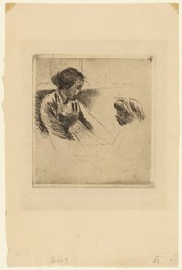 Susan og barnet står overfor hverandre av Mary Cassatt
