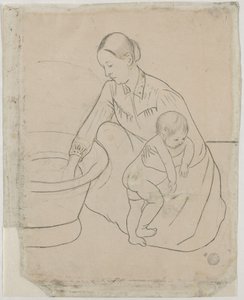 The Bath [verso] av Mary Cassatt