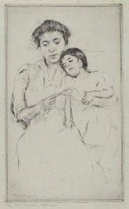 Hekletimen, ca. 1902. av Mary Cassatt