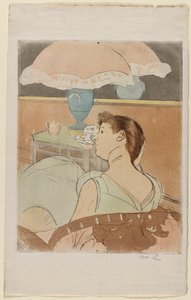 Lampen, 1890-1891. av Mary Cassatt