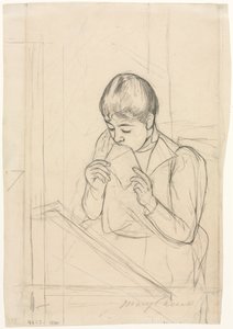The Letter recto, The Letter verso, 1891. av Mary Cassatt
