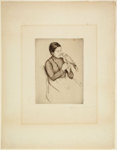 Papegøyen av Mary Cassatt