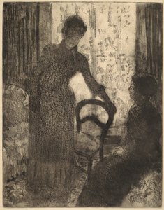 Den besøkende, ca. 1880. av Mary Cassatt
