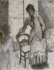Den besøkende recto, ca. 1881. av Mary Cassatt