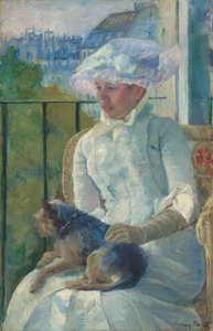 Ung jente ved et vindu av Mary Cassatt