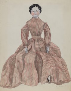 Dukke - Lulu, ca. 1936. av Mary E Humes