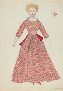 Dukke og kostyme, ca. 1936. av Mary E Humes