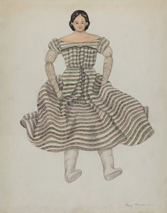 Dukke og kostyme, ca. 1937. av Mary E Humes