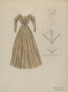 Kjole, c. 1937. av Mary E Humes
