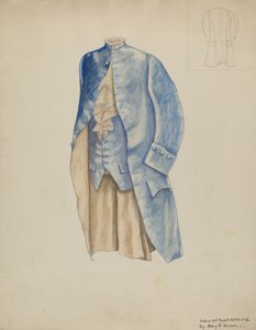 Herrefrakk og vest, ca. 1937.
