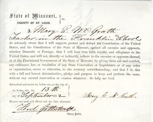 Lojalitetsed av Mary E. McGrath fra Missouri, St. Louis County av Mary E. McGrath